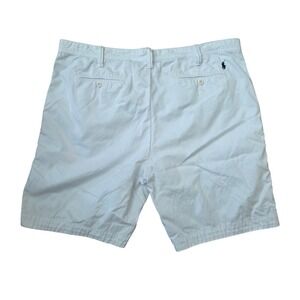 Polo Ralph Lauren Mens White Relaxed Fit Chino Shorts Size 40 Cotton Twill